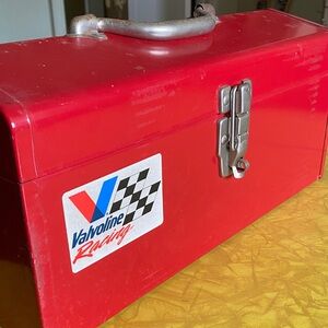 Racing Red Metal Toolbox
